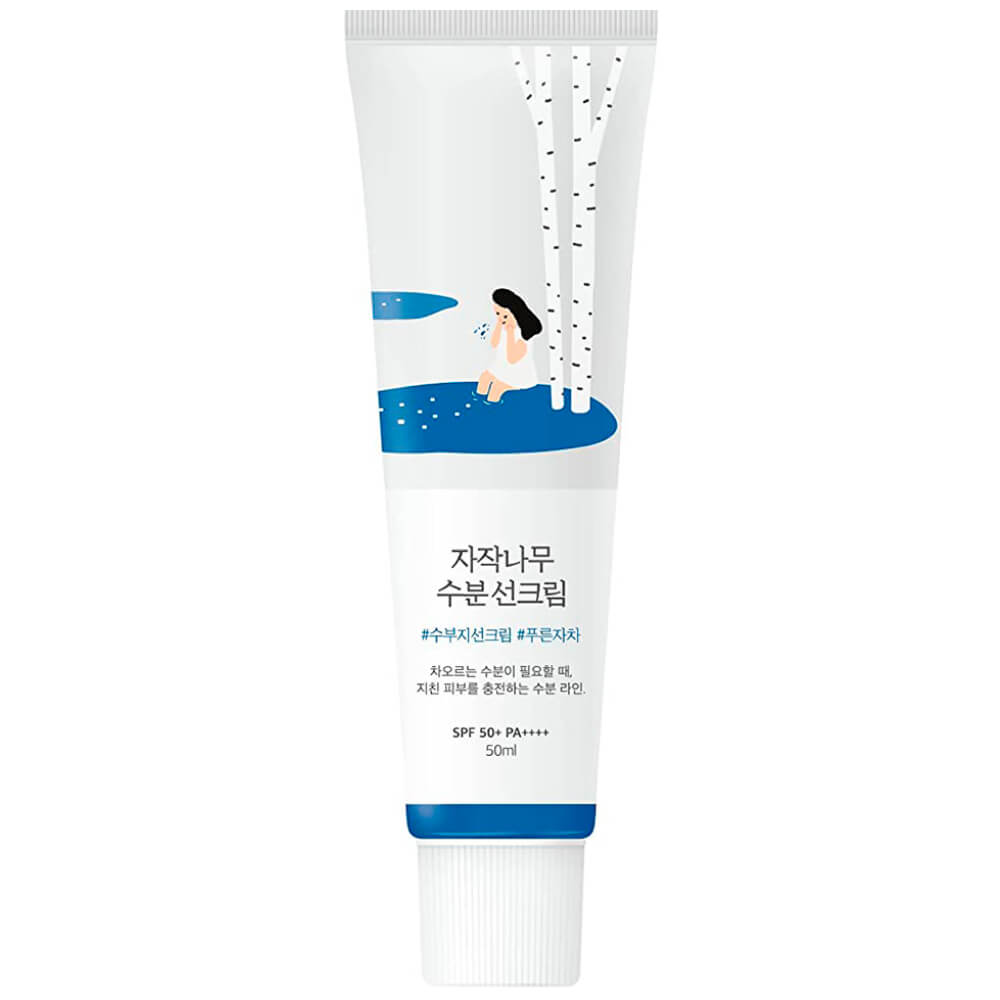 Увлажняющий spf с берёзовым соком Round Lab Birch Juice Moisturizing Sunscreen SPF50+ PA++++, 50 мл